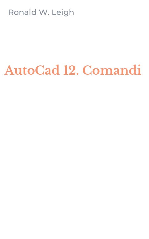 AutoCad 12. Comandi
