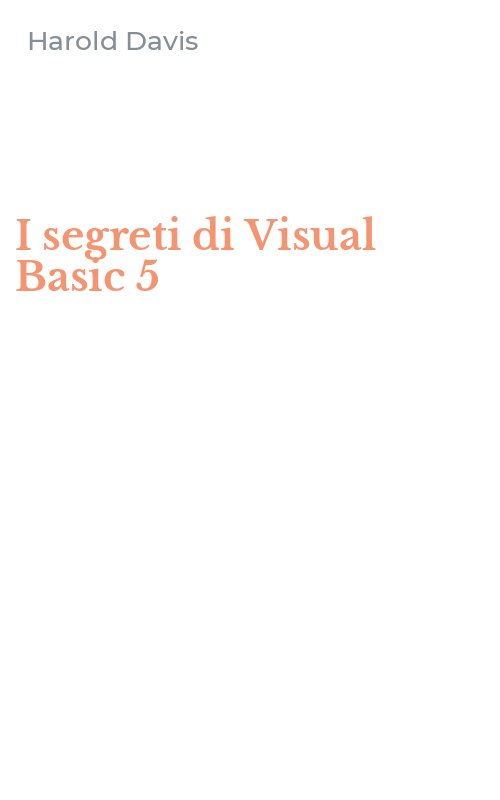I segreti di Visual Basic 5