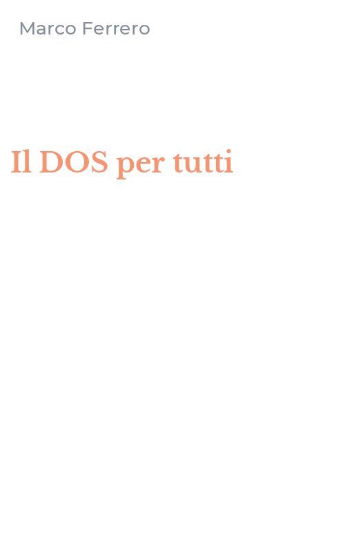 Il DOS per tutti