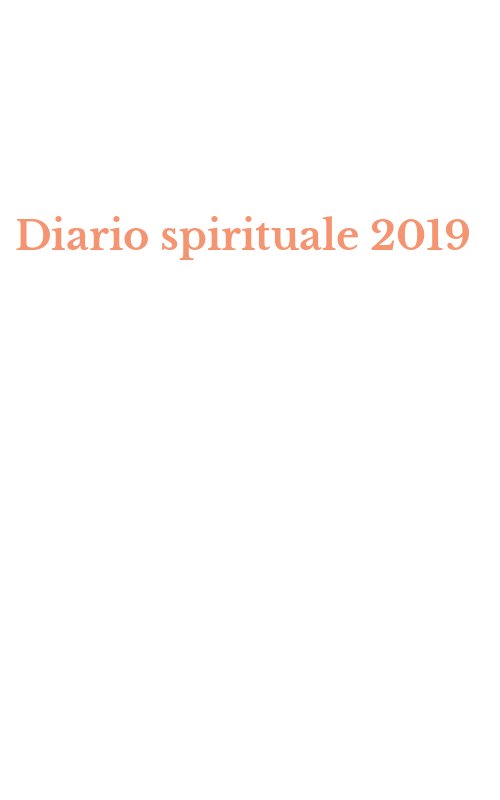 Diario spirituale 2019