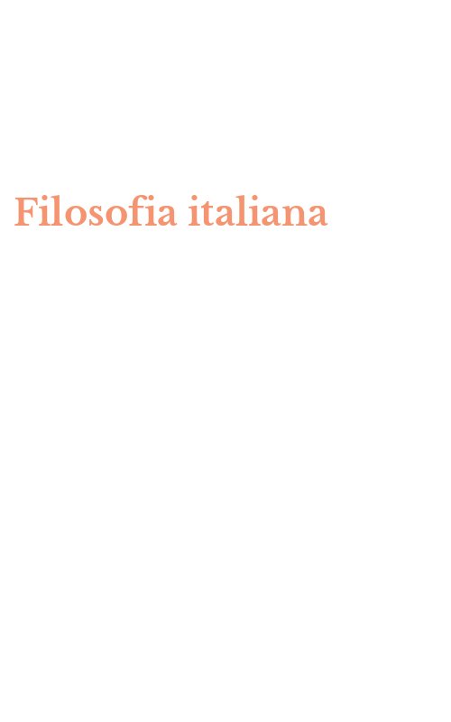 Filosofia italiana