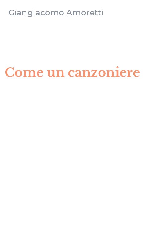 Come un canzoniere