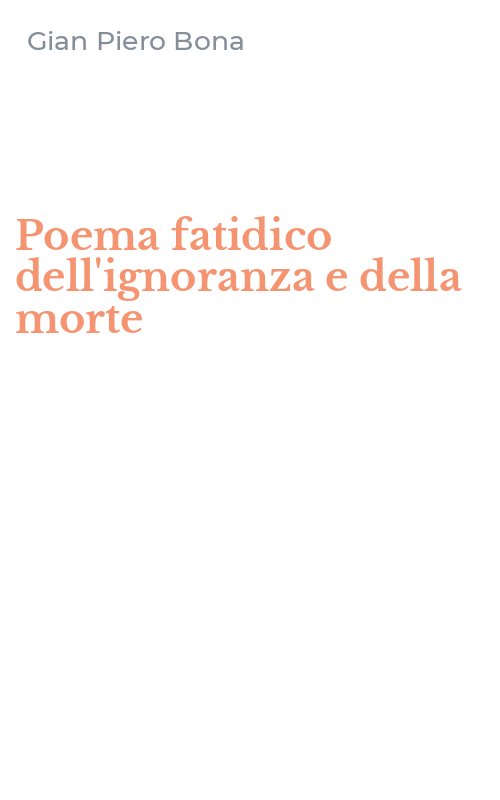 Poema fatidico dell'ignoranza e della morte