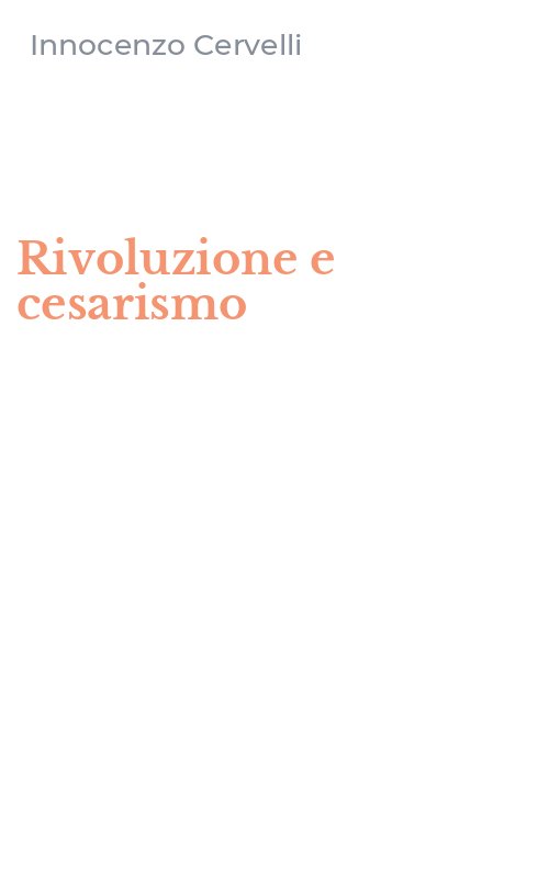 Rivoluzione e cesarismo