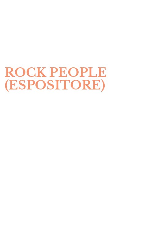 ROCK PEOPLE (ESPOSITORE)