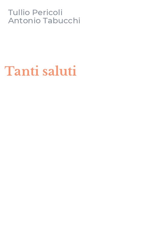 Tanti saluti