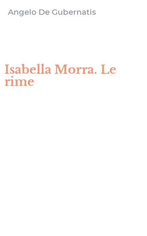 Isabella Morra. Le rime
