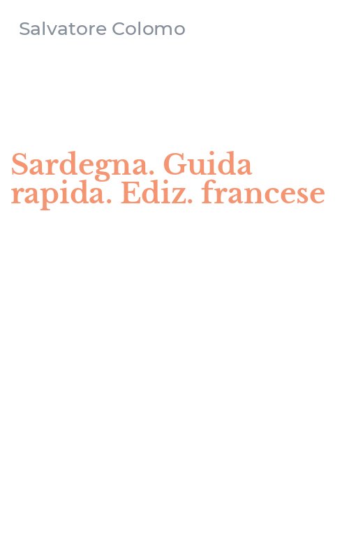 Sardegna. Guida rapida. Ediz. francese