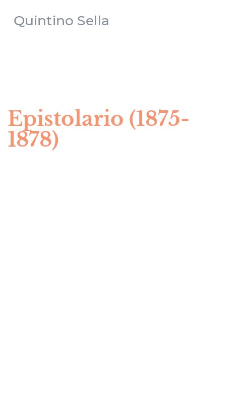 Epistolario (1875-1878)