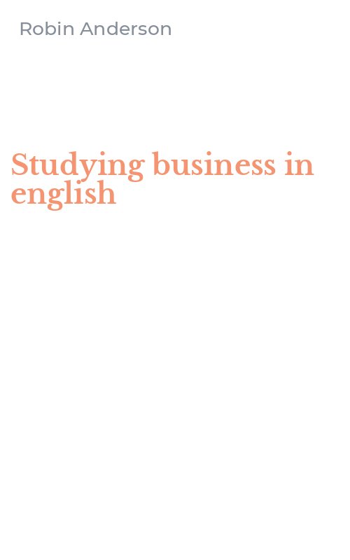 Studying business in english
