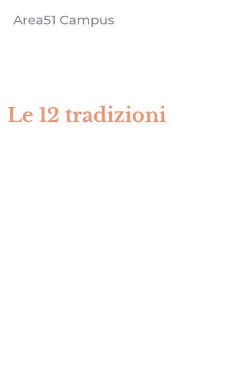 Le 12 tradizioni