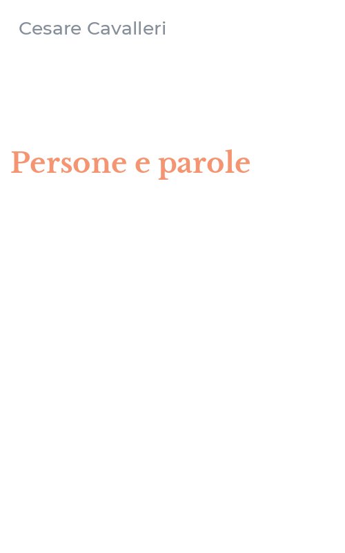 Persone e parole