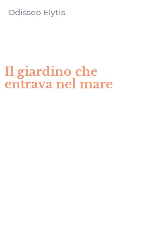 Il giardino che entrava nel mare
