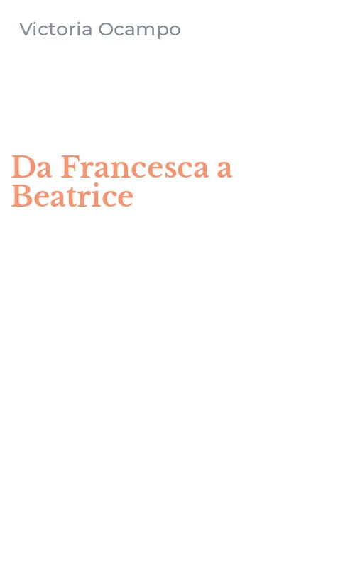 Da Francesca a Beatrice