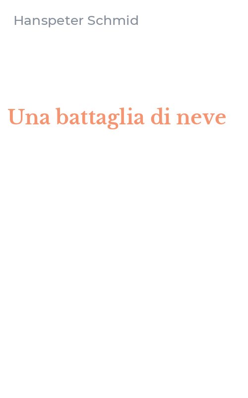 Una battaglia di neve