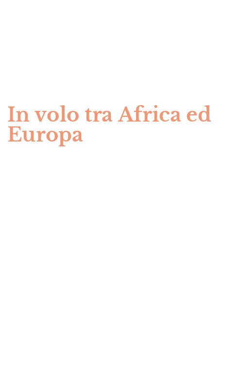 In volo tra Africa ed Europa