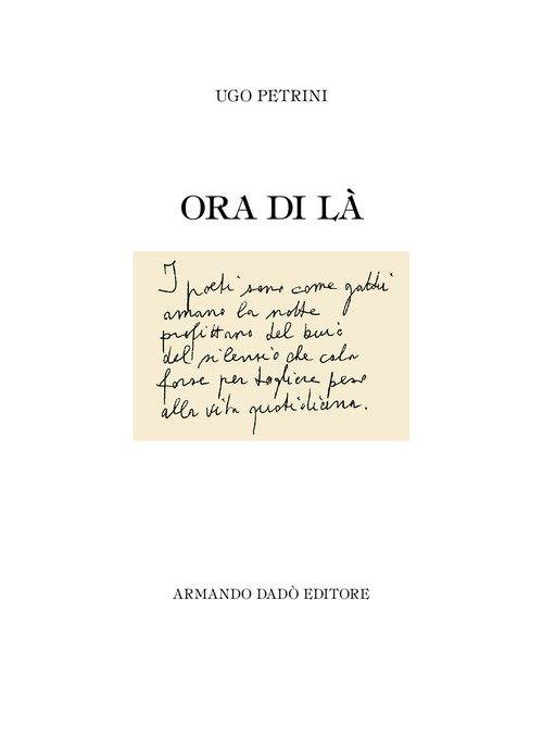 Ora di là
