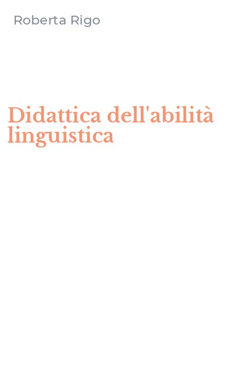 Didattica dell'abilità linguistica