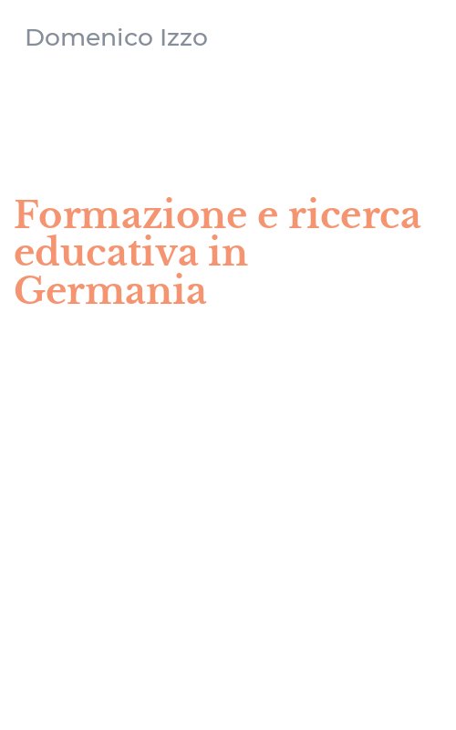 Formazione e ricerca educativa in Germania