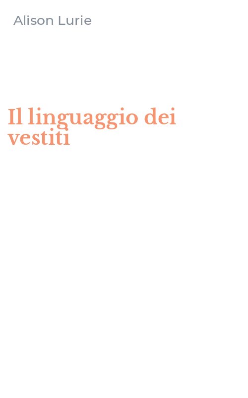 Il linguaggio dei vestiti
