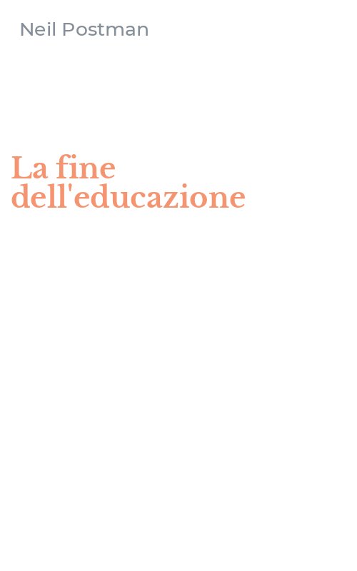 La fine dell'educazione