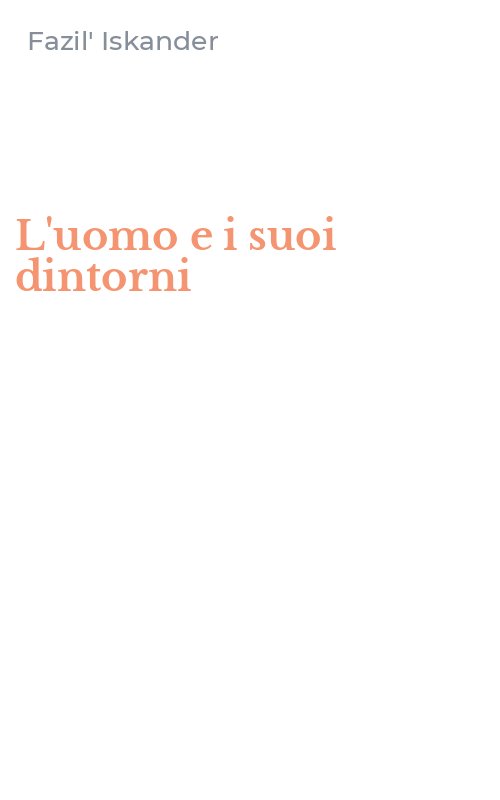 L'uomo e i suoi dintorni