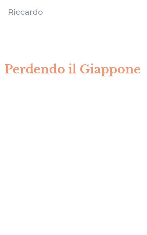 Perdendo il Giappone