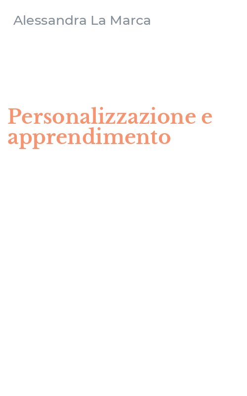Personalizzazione e apprendimento