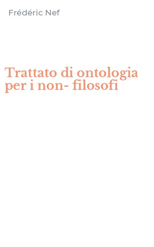 Trattato di ontologia per i non-filosofi