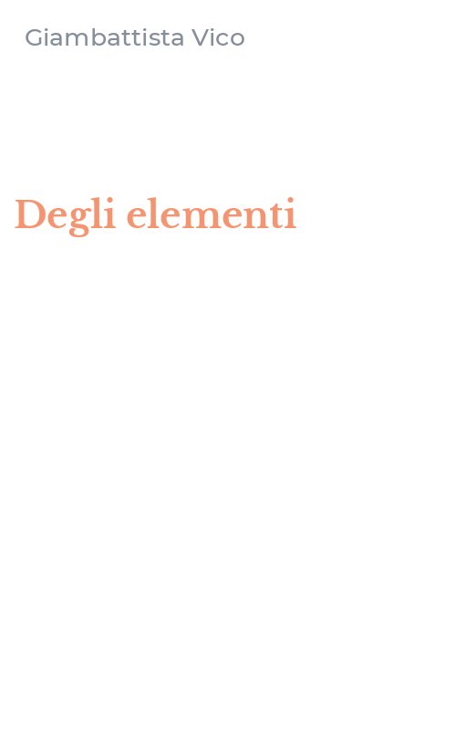 Degli elementi