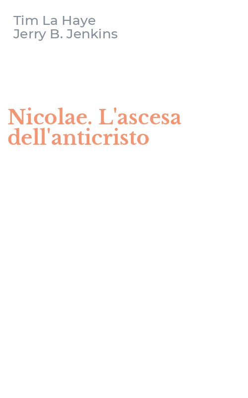 Nicolae. L'ascesa dell'anticristo