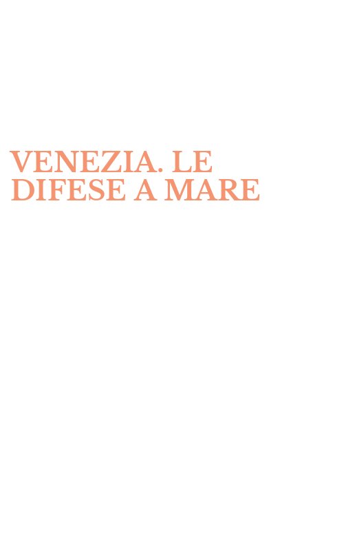 VENEZIA. LE DIFESE A MARE
