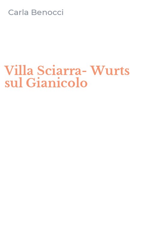 Villa Sciarra-Wurts sul Gianicolo