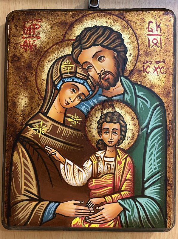 Roman Trittico Sacra Famiglia In Resina, 21.6 Cm, Presepe Da Collezione Dettagliato Con Porte Aperte