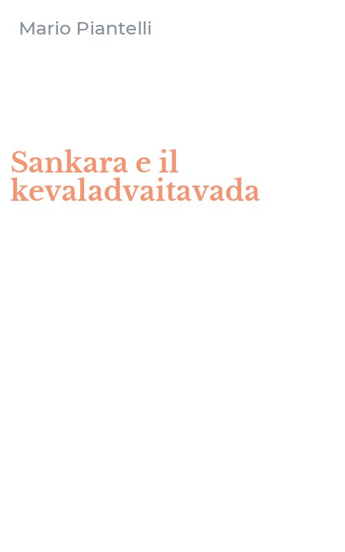 Sankara e il kevaladvaitavada