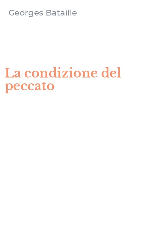 La condizione del peccato