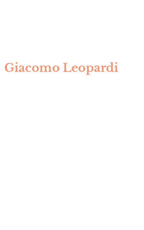 Giacomo Leopardi
