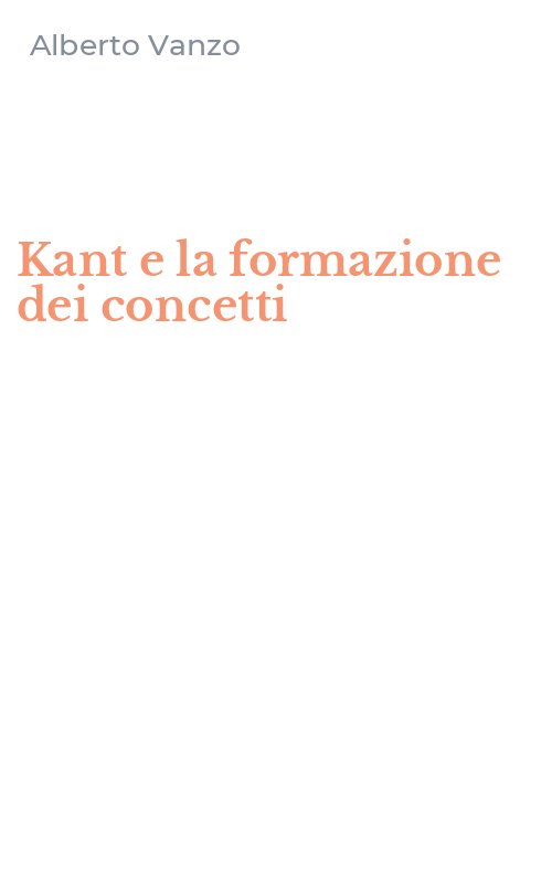 Kant e la formazione dei concetti