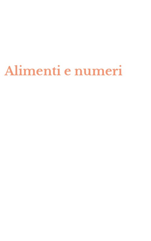 Alimenti e numeri