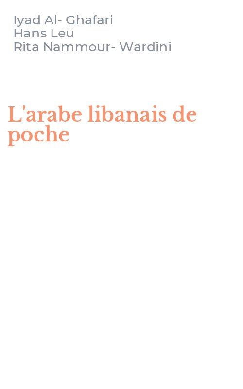 L'arabe libanais de poche