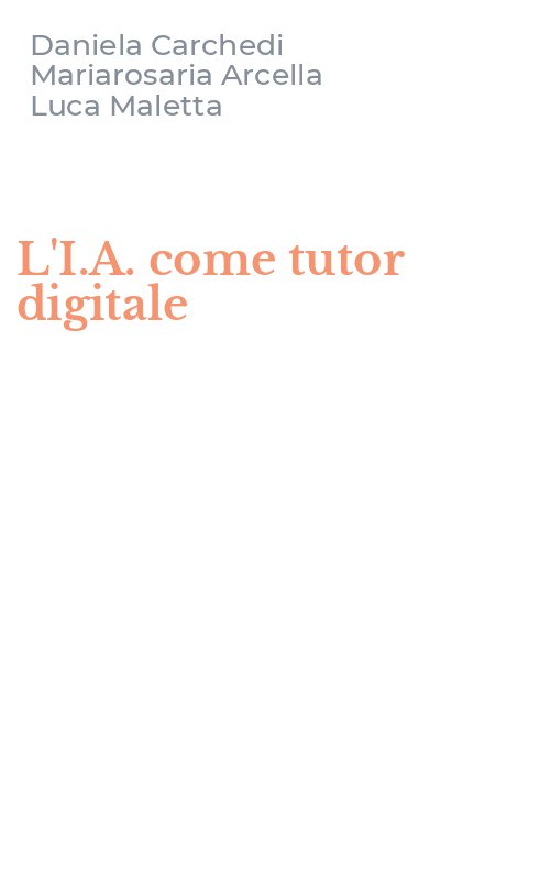 L'I.A. come tutor digitale