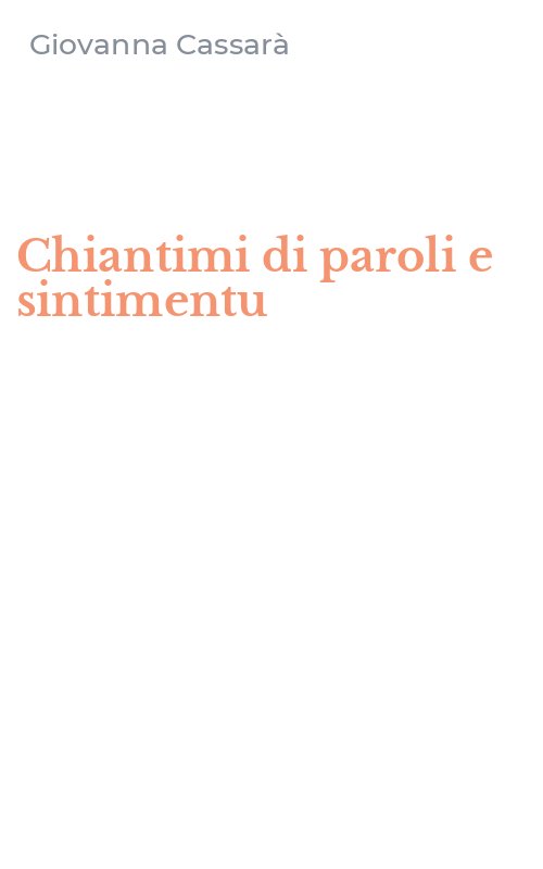 Chiantimi di paroli e sintimentu