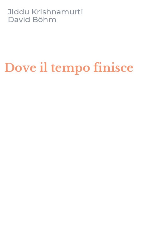 Dove il tempo finisce