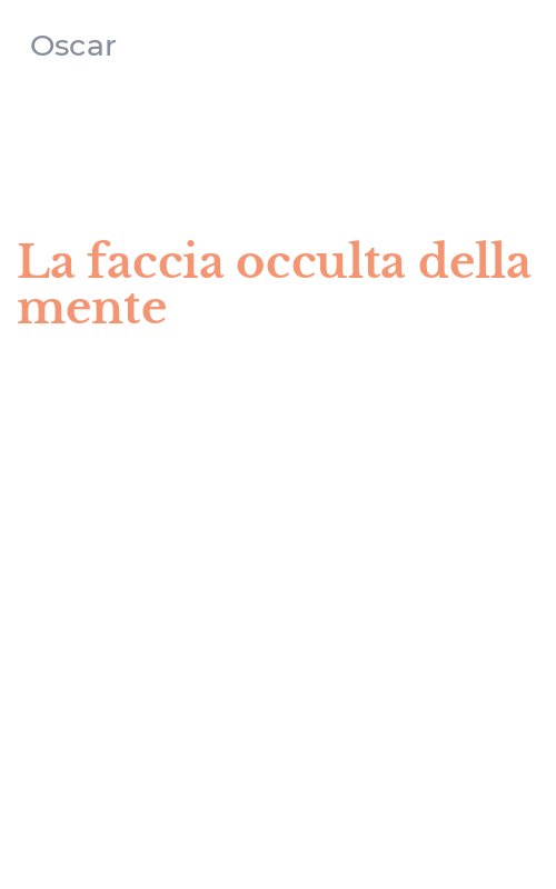 La faccia occulta della mente