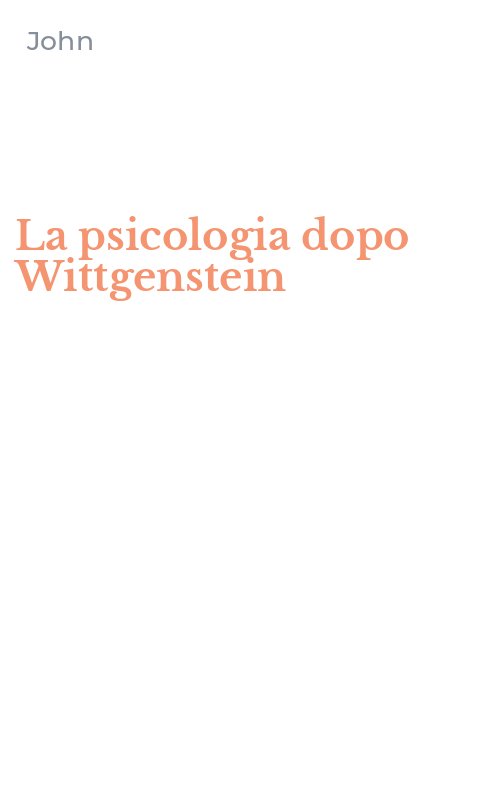 La psicologia dopo Wittgenstein