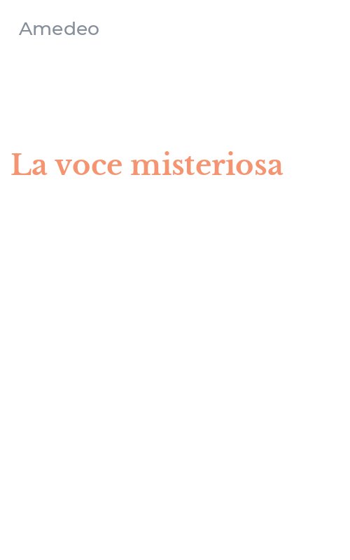 La voce misteriosa