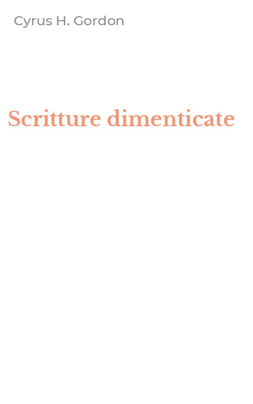 Scritture dimenticate