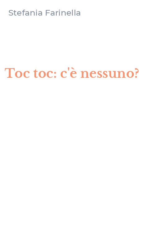 Toc toc: c'è nessuno?