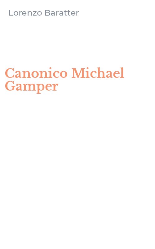 Canonico Michael Gamper