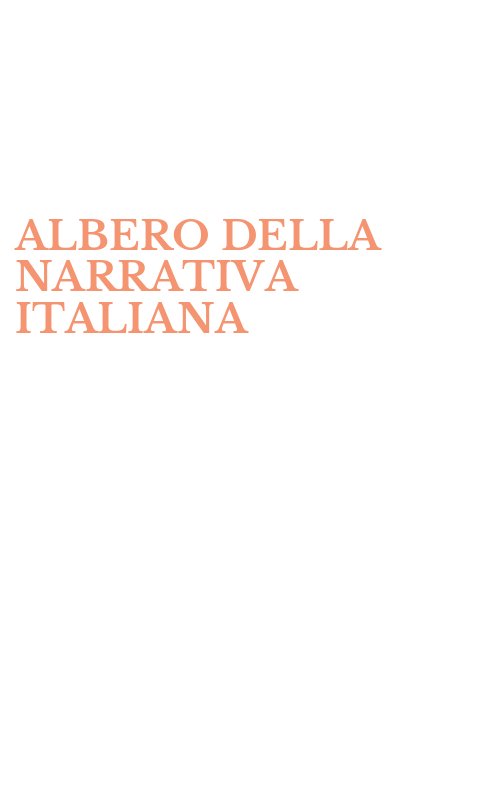 ALBERO DELLA NARRATIVA ITALIANA